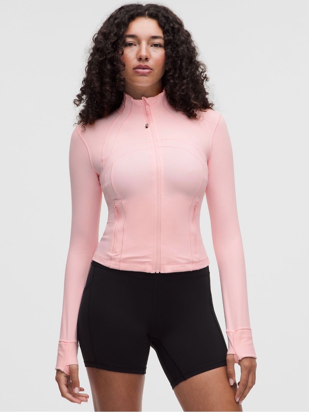 Lululemon Define Cropped Jacket Nulu - Pink Pearl Size 12 NWT
